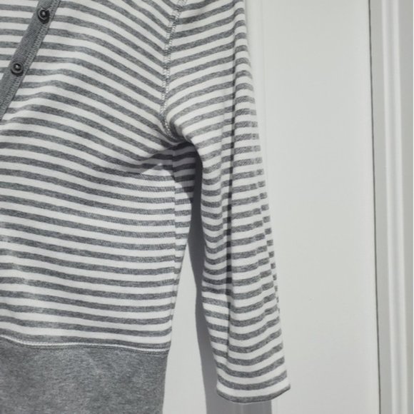 Gap Y2K Semi Cropped Striped Hooded Cardigan - Picture 10 of 12